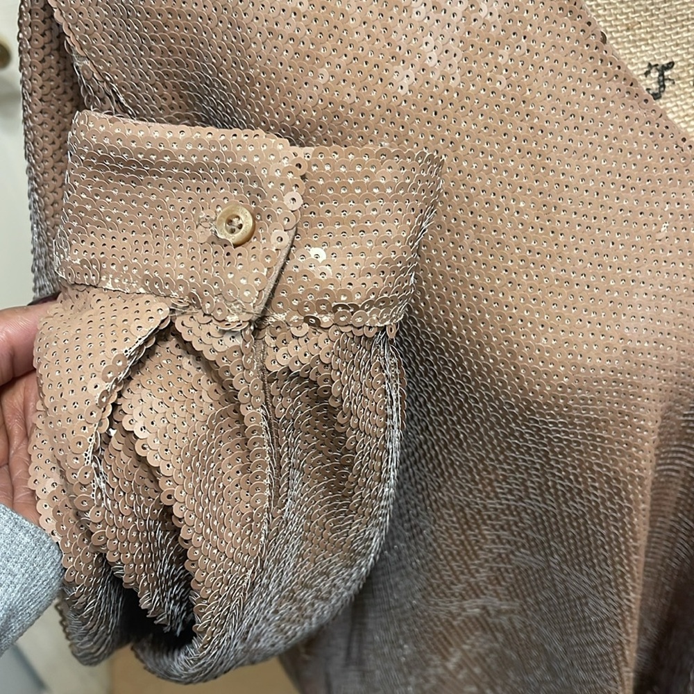 Sequined Collared Blouse - Picture 8 of 12
